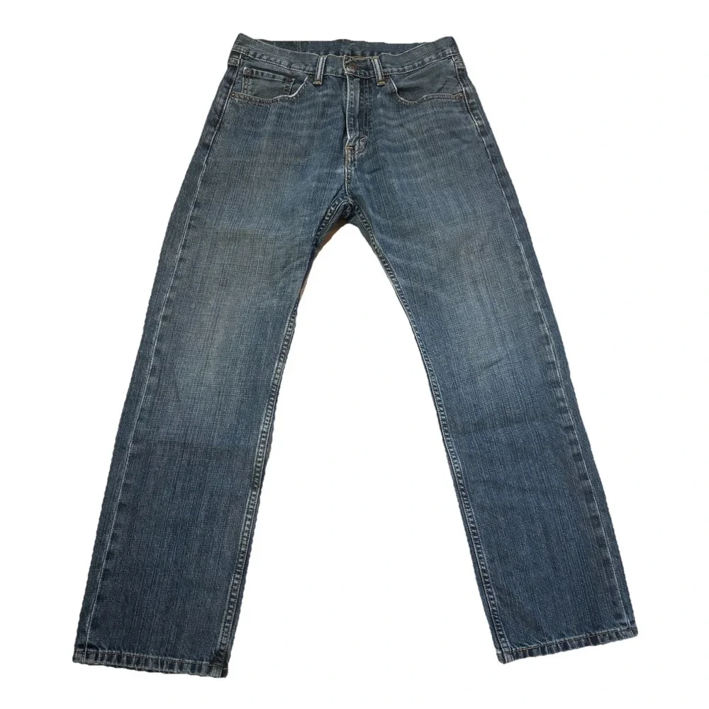 Levi 505 Mens 31x30 Classic Straight‎  Regular Fit Denim Blue Jeans Medium Wash